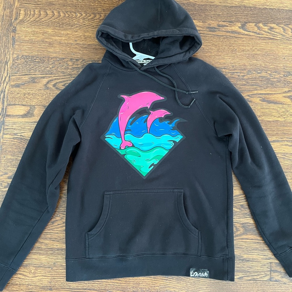 Pink Dolphin sweatshirt, black (medium)
